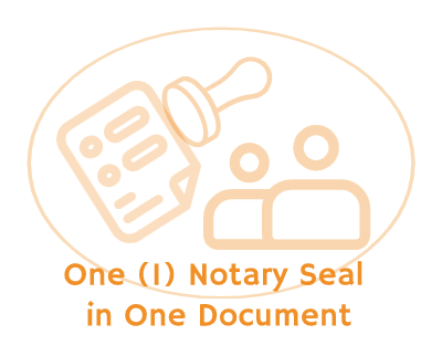 One (1) Notary Seal in One Document