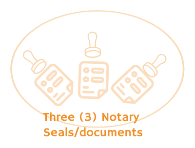 Three (3) Notary Seals/Documents